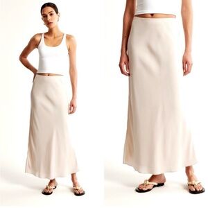 Abercrombie & Fitch Cream Maxi Skirt